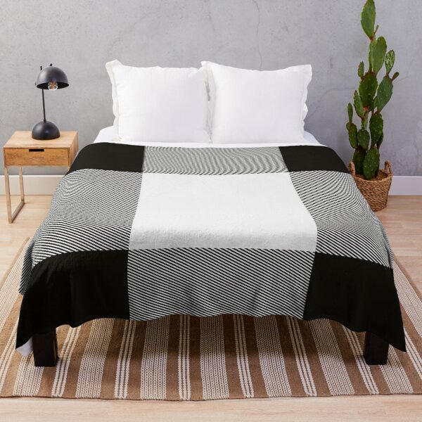 Item preview, Big Bold Black And White Buffalo Plaid designed and sold by patternsbyposh.
