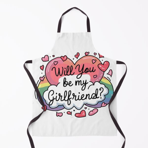 Item preview,  will you be my girlfriend sticker funny love  designed and sold by HelloWoord.