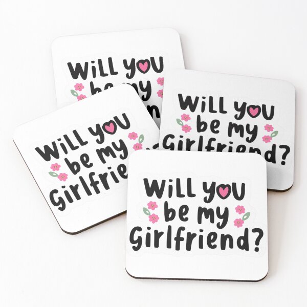 Item preview, will you be my girlfriend sticker funny love  designed and sold by HelloWoord.