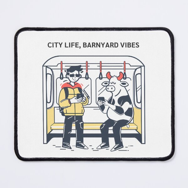 Item preview, Urban Commute: Cow and Companion designed and sold by NatureStyle555.