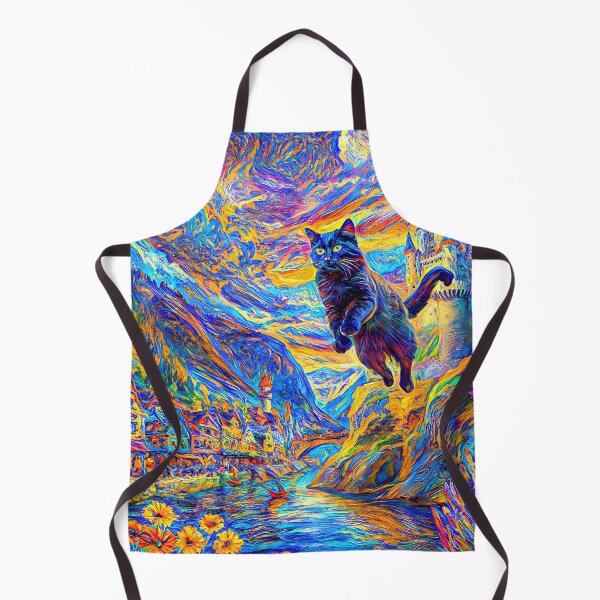 Item preview, Stylised castle and cat. DeepDream designed and sold by blackhalt.