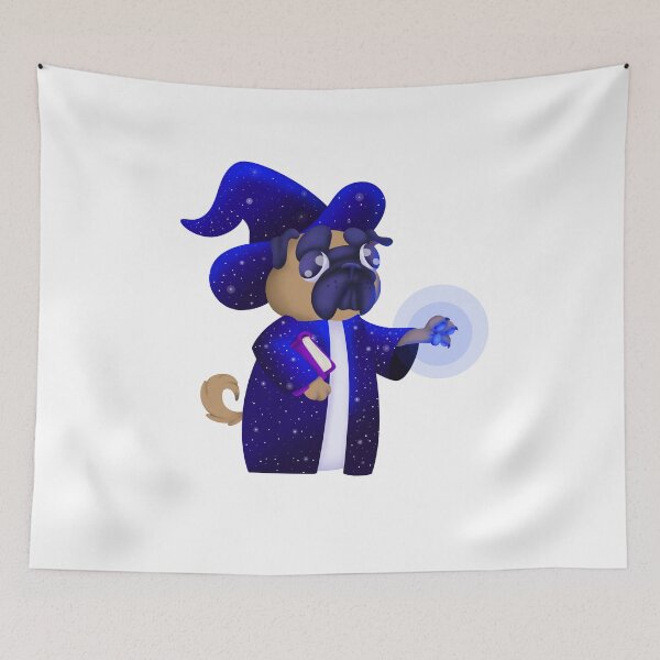 Item preview, Wizard Pug designed and sold by Upbeat-Cryptid.