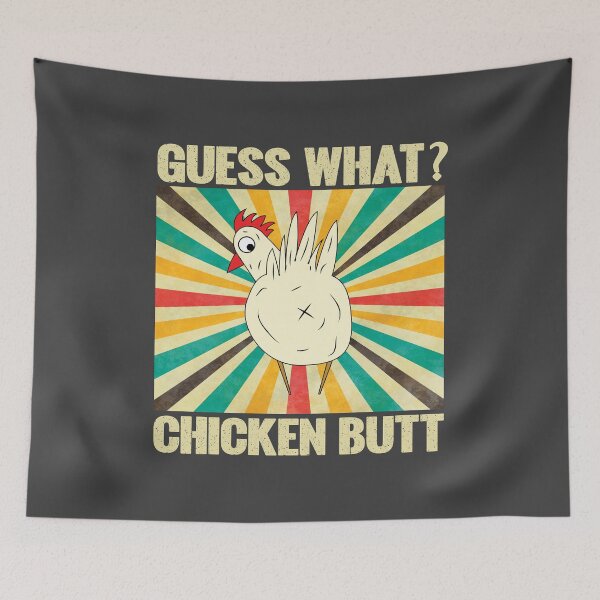 Item preview, Guess What Chicken Butt Funny Retro Sun Rays designed and sold by stylesip.