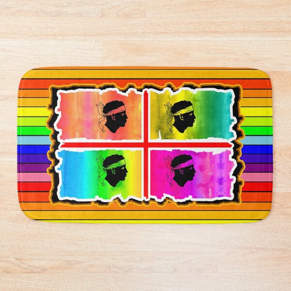 Item preview, Sardegna - Sardinia flag - Bandiera Sarda - 4 Mori Pop Art Rainbow designed and sold by miskaralise.
