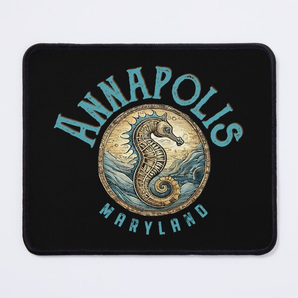 Item preview, Annapolis Maryland Nautical Seahorse Design designed and sold by Futurebeachbum.