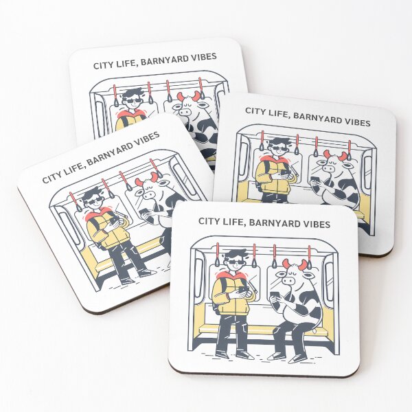 Item preview, Urban Commute: Cow and Companion designed and sold by NatureStyle555.