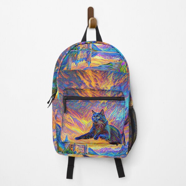 Item preview, Stylised castle and cat. DeepDream designed and sold by blackhalt.