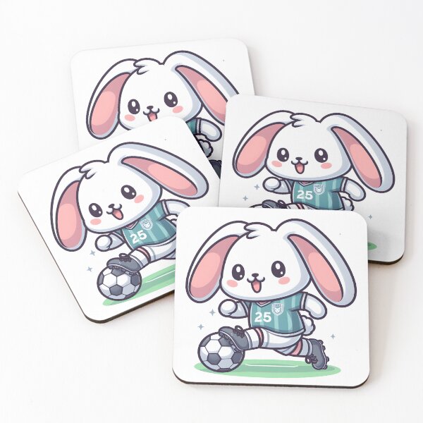 Item preview, Kawaii Bunny: Soccer Jersey And Cleats designed and sold by CanvasCutie.