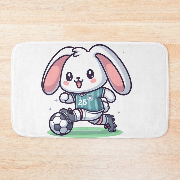 Item preview, Kawaii Bunny: Soccer Jersey And Cleats designed and sold by CanvasCutie.