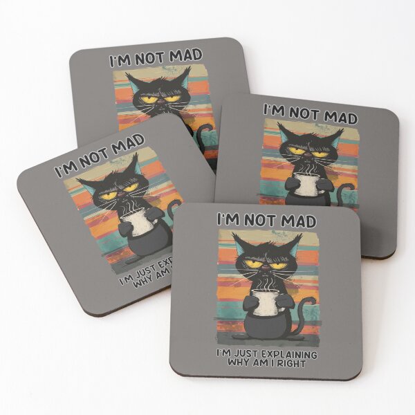 Item preview, Righteous Ranting Cat with Coffee designed and sold by RuyaFab.
