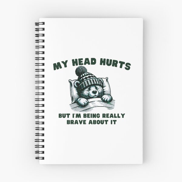 Item preview, Fynny my head hurts but i'm being really brave about it bear lovers designed and sold by MotivaChic.