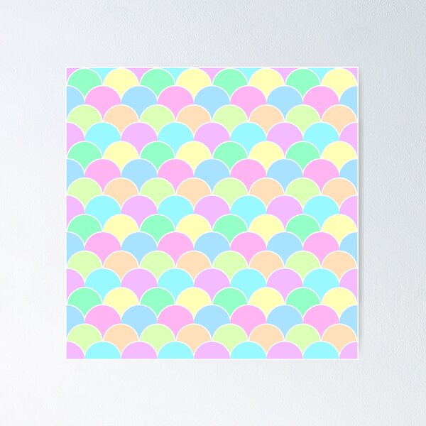 Item preview, Pastel Geometric Fan Pattern designed and sold by QuestingPixel.