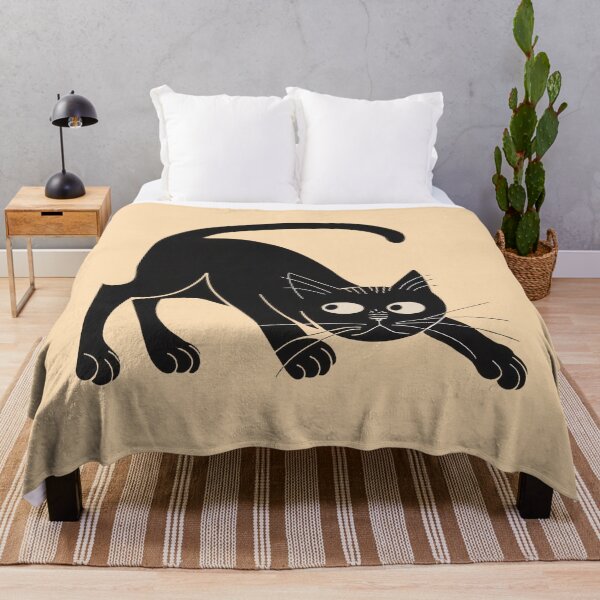 Item preview, Stealthy Black Cat in Pounce Position designed and sold by RuyaFab.
