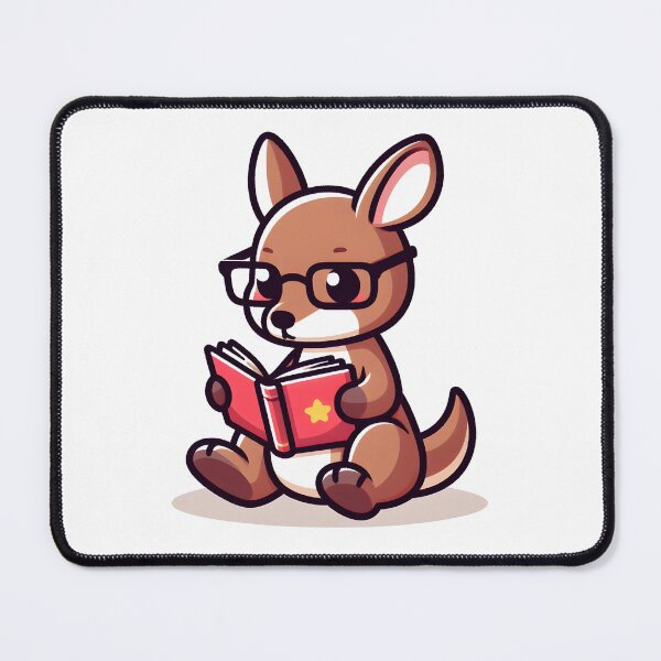 Item preview, Kawaii Kangaroo With Glasses designed and sold by CanvasCutie.