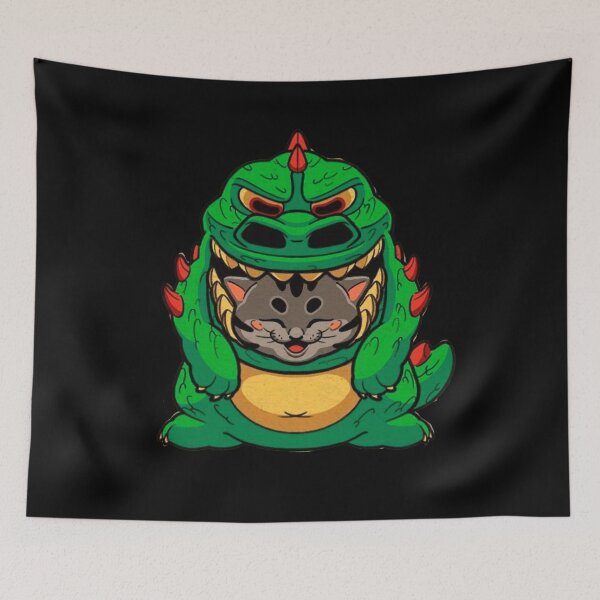 Item preview, cat in dinosaur costume designed and sold by vonkeo.