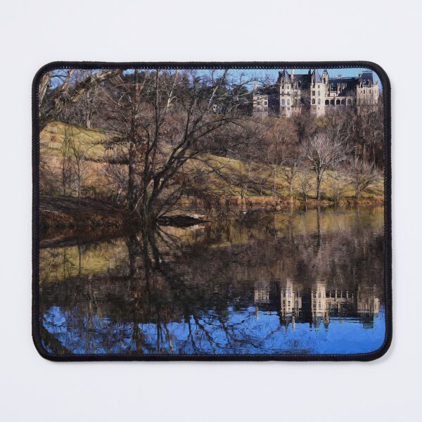 Item preview, Lake Painting Of Biltmore House During Winter designed and sold by CarolRMontoya.