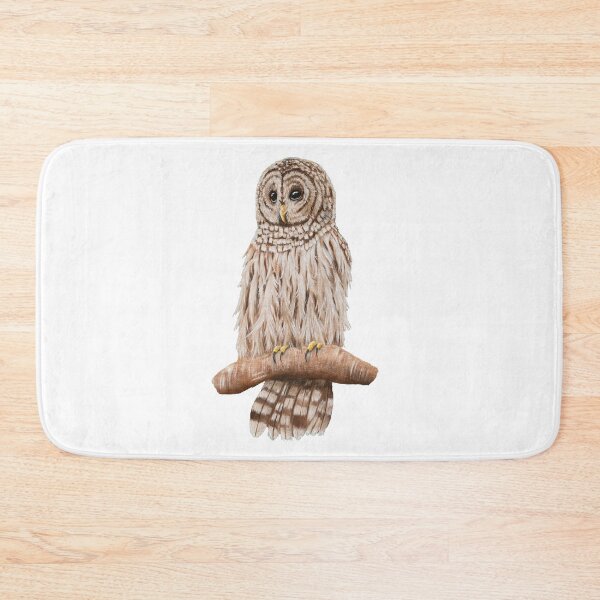 Item preview, Barred Owl Perched on a Branch designed and sold by M.E.Mackenzie Art.