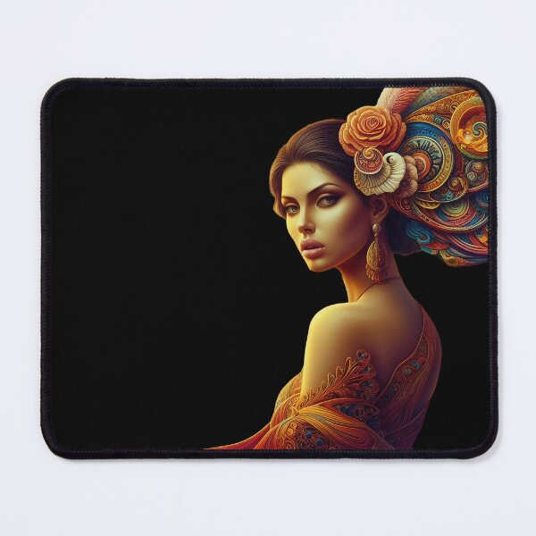 Item preview, Beautiful Girl With A Psychedelic Headgear designed and sold by TheRumblingNerd.