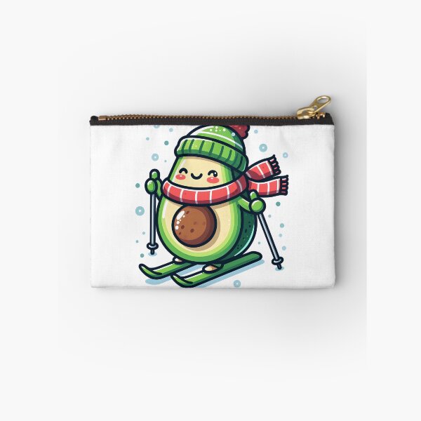 Item preview, Kawaii Avocado With A Winter Scarf designed and sold by CanvasCutie.