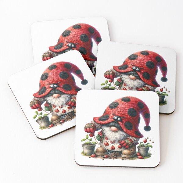 Item preview, Cute Ladybug Gnome designed and sold by Magnuna.