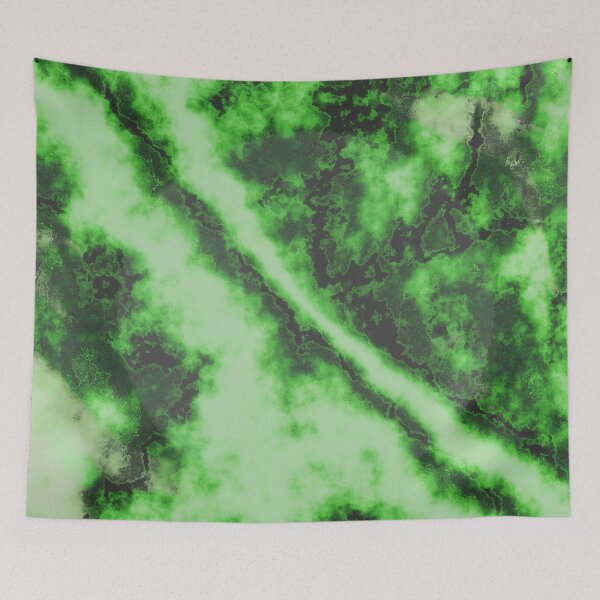 Item preview, Emerald Fusion: Abstract Green & Black Textured Art designed and sold by ImmersiveArt Era.