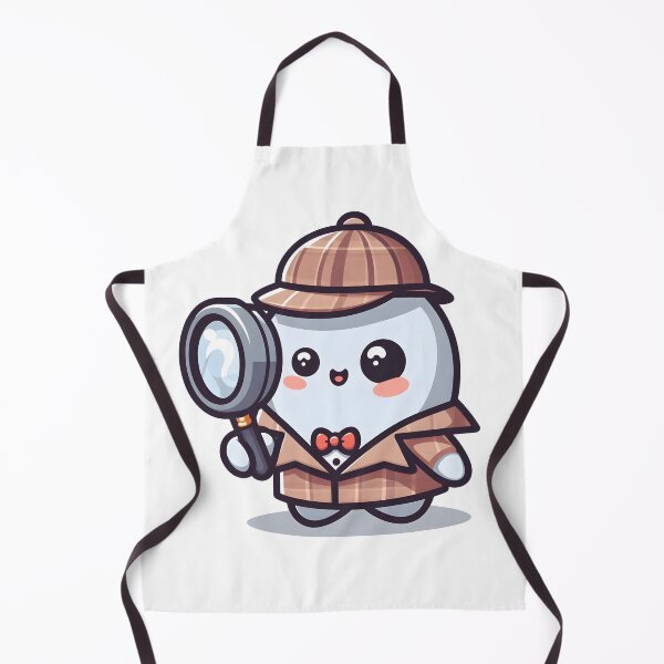 Item preview, Kawaii Ghost Hunter: Wearing A Detective Coat And A Monocle designed and sold by CanvasCutie.