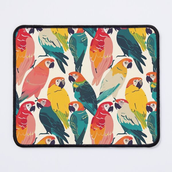 Item preview, Various Parrots Pink Green Yellow Pattern designed and sold by GrinGalore.