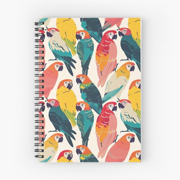 Item preview, Various Parrots Pink Green Yellow Pattern  designed and sold by GrinGalore.
