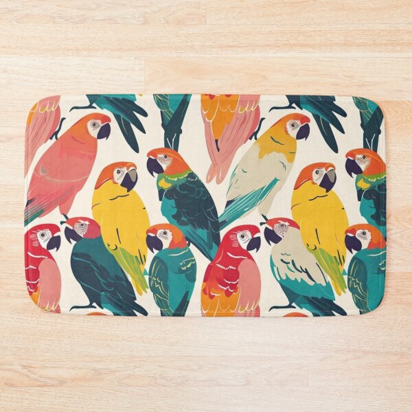 Item preview, Various Parrots Pink Green Yellow Pattern  designed and sold by GrinGalore.