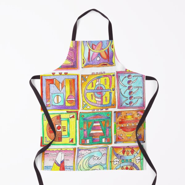 Item preview, color and shapes study designed and sold by Tereza Pilar Art.