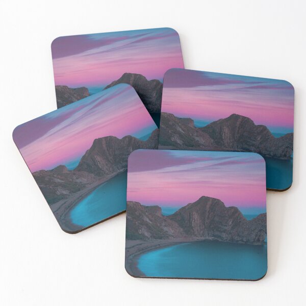 Item preview, Pink Cotton Candy Ocean Sunset, Beach Sunset, Cliffs, Durdle Door, West Lulworth, United Kingdom designed and sold by newburyboutique.
