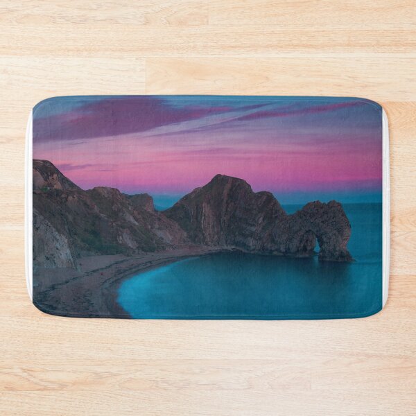 Item preview, Pink Cotton Candy Ocean Sunset, Beach Sunset, Cliffs, Durdle Door, West Lulworth, United Kingdom designed and sold by newburyboutique.