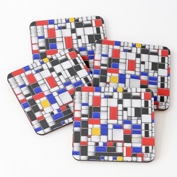 Item preview, Abstract Piet Mondriaan Style Pattern Design designed and sold by TheArtOfPat.