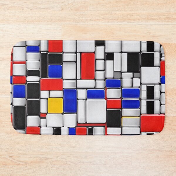 Artikelvorschau, Abstract Piet Mondriaan Style Pattern Design entworfen und verkauft von TheArtOfPat.