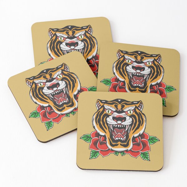 Item preview, Traditional Style Tattoo Tiger designed and sold by sophfxsh.
