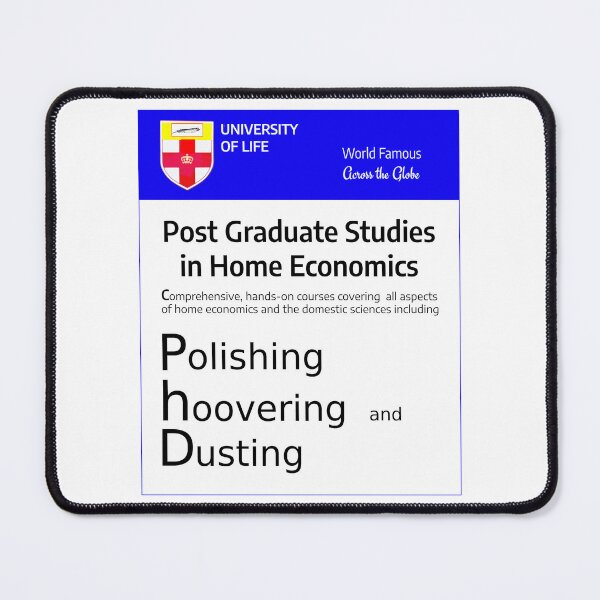 Item preview, Mock Poster PhD in Home Economics designed and sold by Aurorapod.