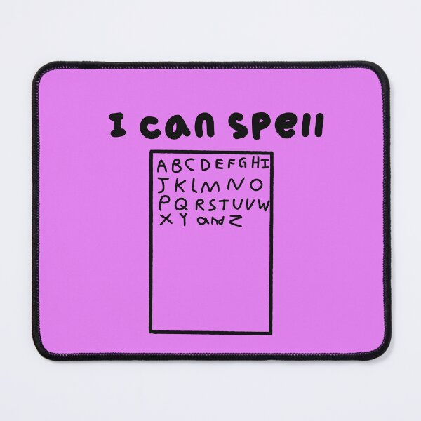 Item preview, "I Can Spell" Alphabet Text Design - Quirky designed and sold by jolabrese.