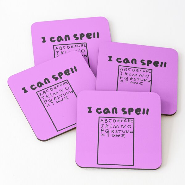 Item preview, "I Can Spell" Alphabet Text Design - Quirky designed and sold by jolabrese.
