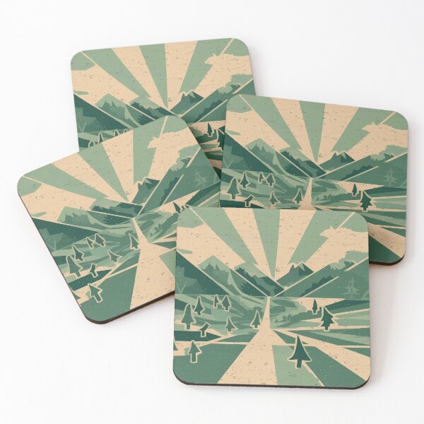 Item preview, Geometric mountains designed and sold by Tajdi.