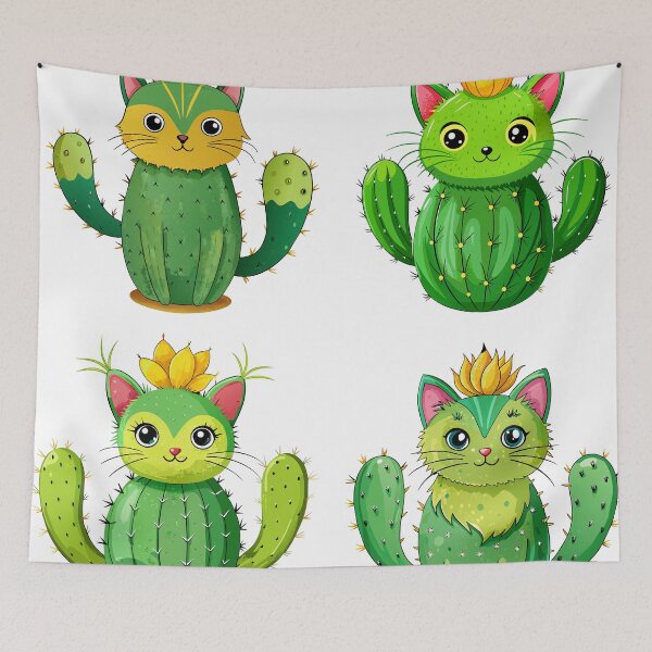 Item preview, cactus cat designed and sold by sabily.