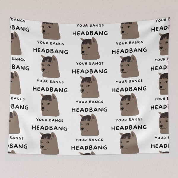 Item preview, Headbang Your Bangs: Quirky Animal Illustration designed and sold by impressionofmel.