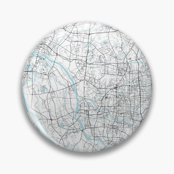Item preview, Foshan City Map of Guangdong, China - Circle designed and sold by deMAP.