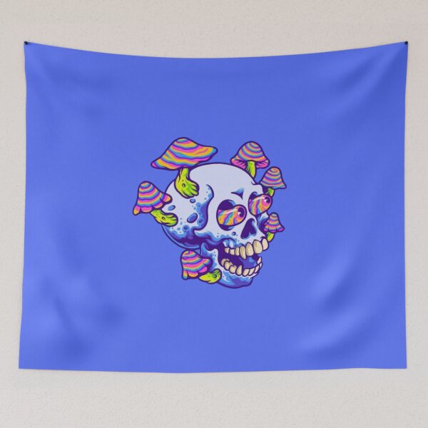 Item preview, Psychedelic Fusion: Hippie Skulls and Mushroom Dreams designed and sold by Vibe Vault.