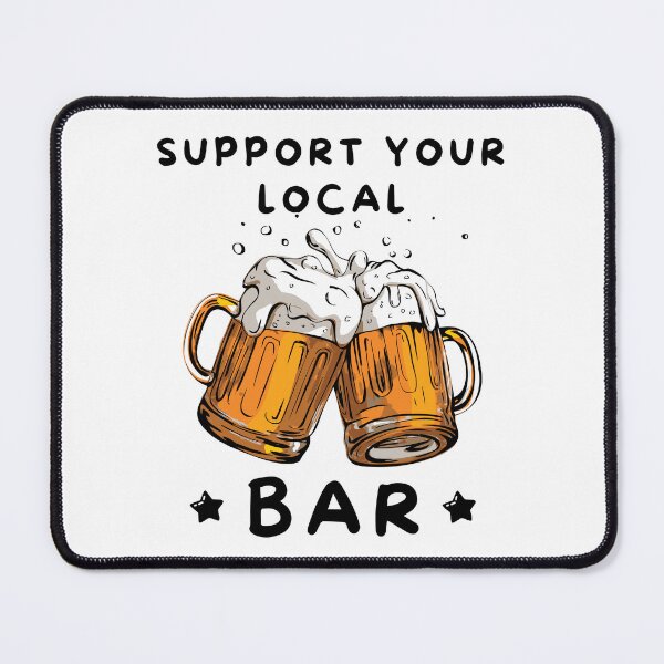 Item preview, Raise a Glass: Support Your Local Bar designed and sold by impressionofmel.