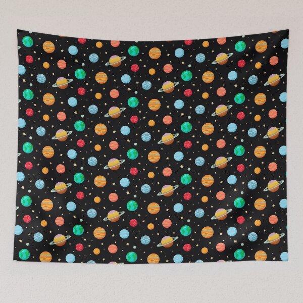 Item preview, Planets and Star in Dark Sky designed and sold by Gagamu.