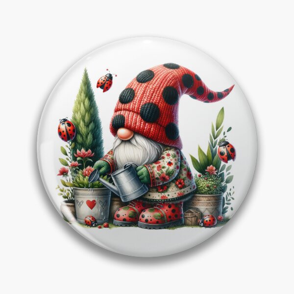 Item preview, Cute Ladybug Gnome designed and sold by Magnuna.