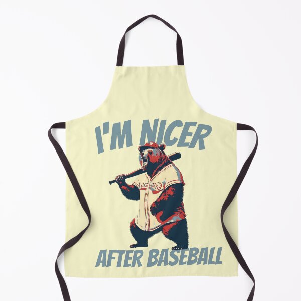 Item preview, I'm Nicer After Baseball Grizzly Bear designed and sold by TrueArtsStore.