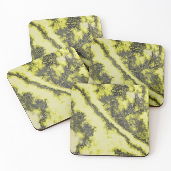 Item preview, Golden Obsidian: Abstract Yellow & Black Textured Art designed and sold by ImmersiveArt Era.