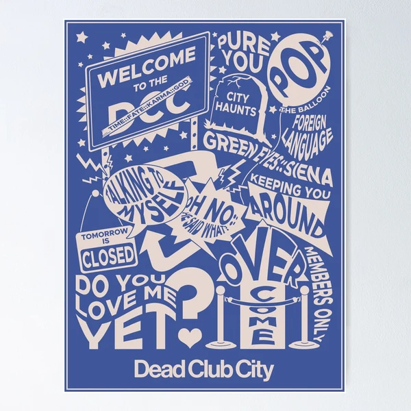 Dead Club City Deluxe Poster (Tracklist) - Nothing But Thieves