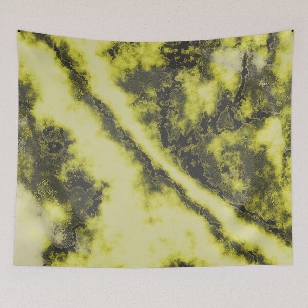 Item preview, Golden Obsidian: Abstract Yellow & Black Textured Art designed and sold by ImmersiveArt Era.